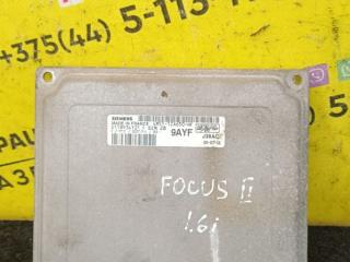 блок управления двигателем Ford Focus 2 поколение 2006, 1.6 л., HWDA, бензин, МКПП, красный, хетчбэк 5 дв., передний привод