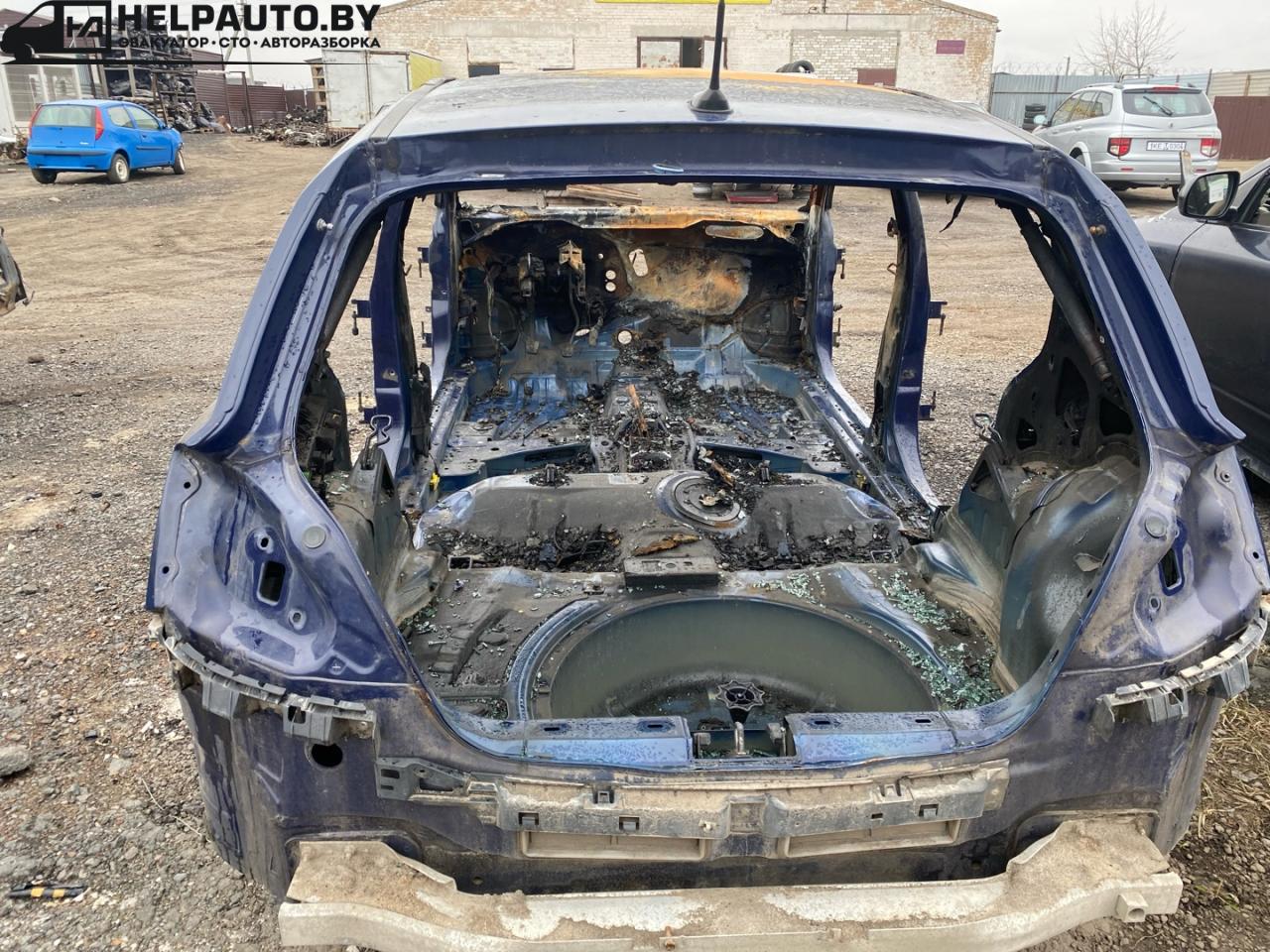 задняя часть кузова (тазик) Opel Astra H 2005, 1.7 л., дизель, МКПП, синий, хетчбэк 5 дв., передний привод - фото №1
