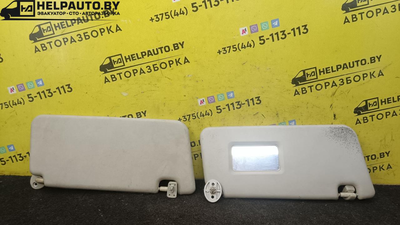 козырек солнцезащитный Rover 200 Series 3 поколение 1999, 1.4 л., 14 K2F, бензин, 5МКПП, серебристый, хетчбэк 3 дв., передний привод - фото №1