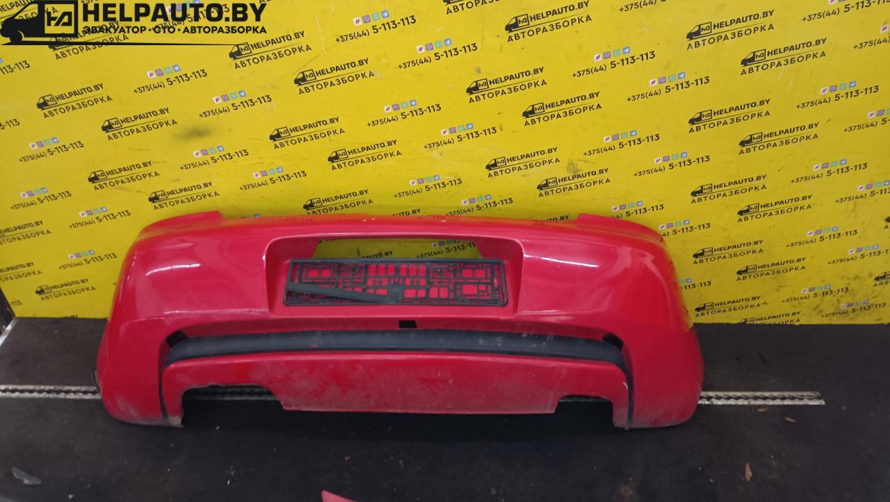 бампер задний Mazda 323 5 поколение 1994, 1.8 л., BP (DOHC), бензин, МКПП, красный, хетчбэк 5 дв., передний привод - фото №1