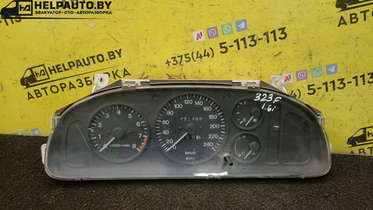 щиток приборов (приборная панель) Mazda 323 5 поколение 1994, 1.8 л., BP (DOHC), бензин, МКПП, красный, хетчбэк 5 дв., передний привод - фото №1
