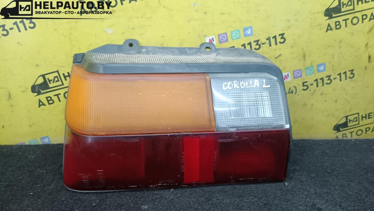 фонарь задний левый Toyota Corolla 5 поколение (E80) 1984, 1.3 л., бензин, МКПП, красный, хетчбэк 5 дв., передний привод - фото №1