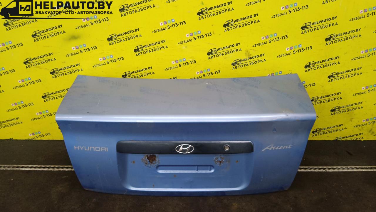 крышка багажника (дверь 3-5) Hyundai Accent 3 поколение (MC) 2009, 1.5 л., бензин, 5МКПП, синий, седан - фото №1