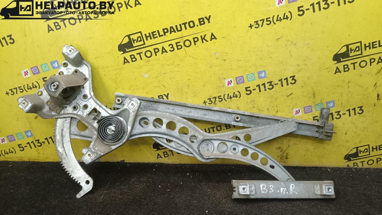 стеклоподъемник передний правый Volkswagen Passat B3 1993, 1.9 л., AAZ, дизель, 5МКПП, черный, универсал, передний привод - фото №1