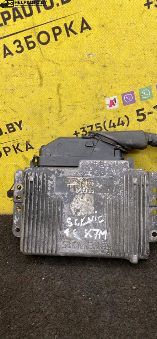 блок управления двигателем Renault Scenic 1 поколение 1998, 1.6 л., K7M 702, бензин, 5МКПП, K7M - фото №1