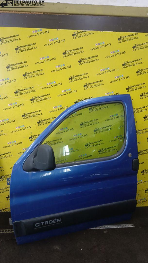 стеклоподъемник передний левый Citroen Berlingo 1 поколение (M49) 2002, 1.9 л., WJY (DW8B), дизель, 5МКПП, синий, фургон, передний привод - фото №1