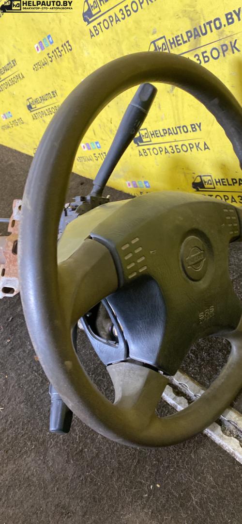 переключатель подрулевой (стрекоза) Nissan Maxima A33 (2000 - 2005), 3.0 л., бензин, АКПП, белый, седан, передний привод - фото №1