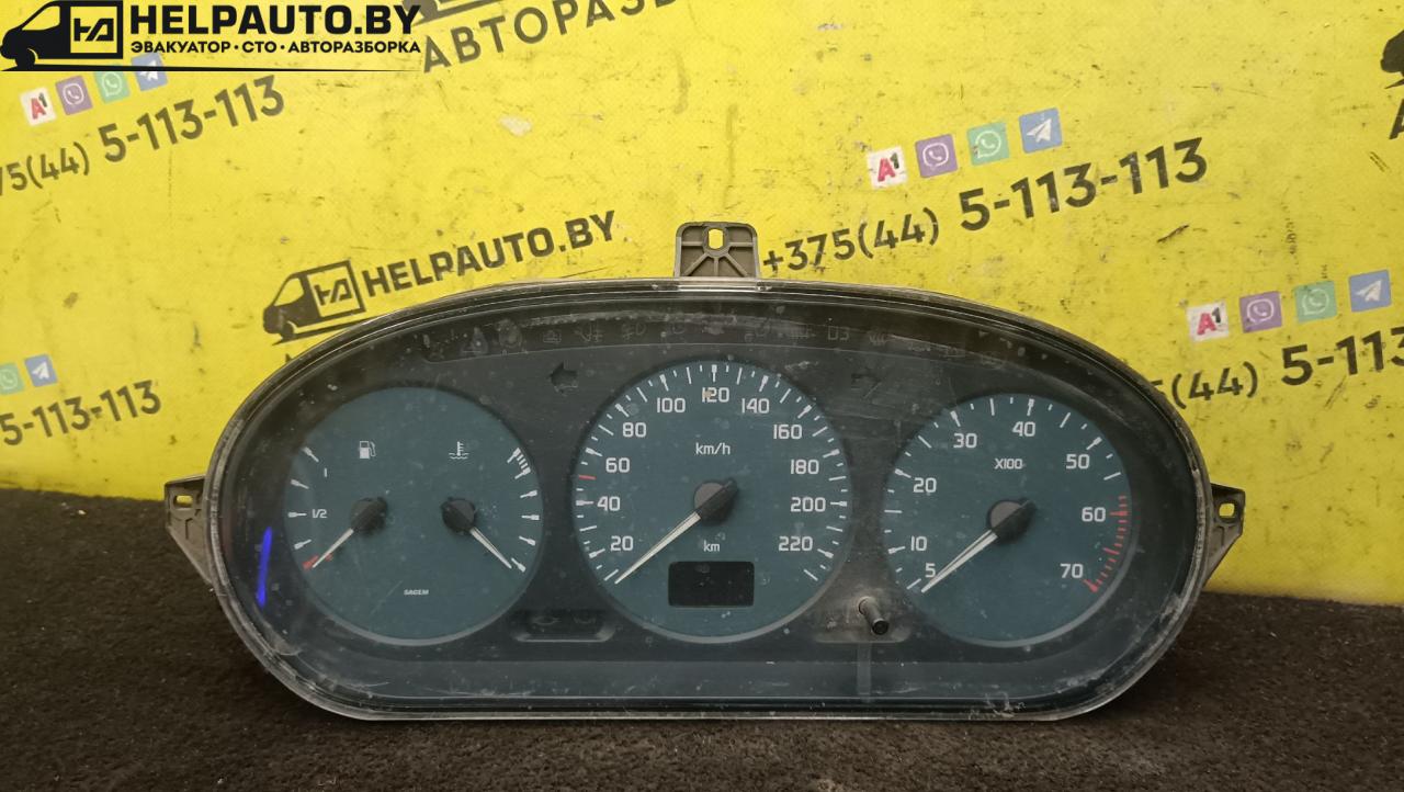 щиток приборов (приборная панель) Renault Scenic 1 поколение 1998, 1.6 л., K7M 702, бензин, 5МКПП, серый, передний привод - фото №1
