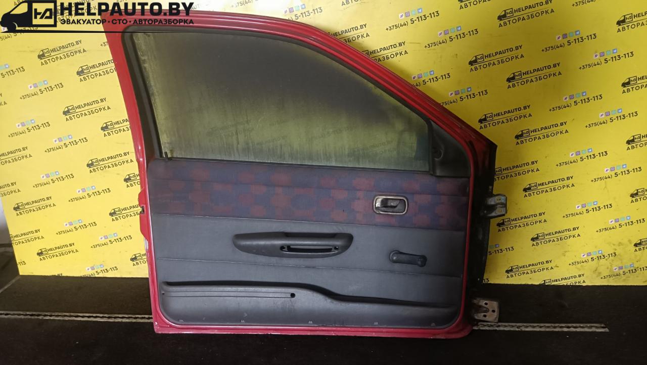 обшивка двери передняя левая Fiat Punto 1 поколение 1997, 1.2 л., бензин, МКПП, красный, хетчбэк 3 дв., передний привод - фото №1