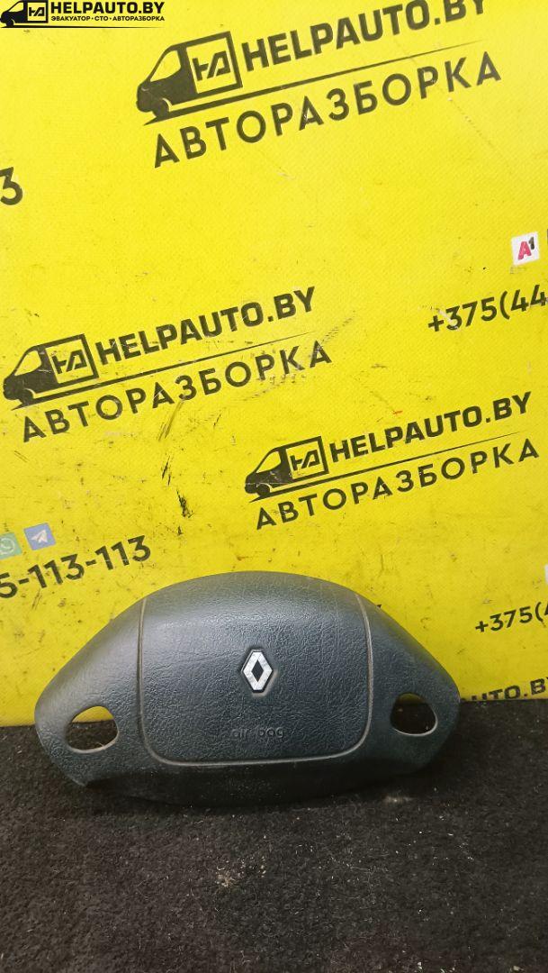 подушка безопасности водителя Renault Megane 1 поколение 1996, 1.6 л., бензин, МКПП, черный, хетчбэк 5 дв., передний привод - фото №1