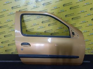 дверь передняя правая Renault Clio 2 поколение 1998, 1.2 л., бензин, золотистый, хетчбэк 3 дв., передний привод