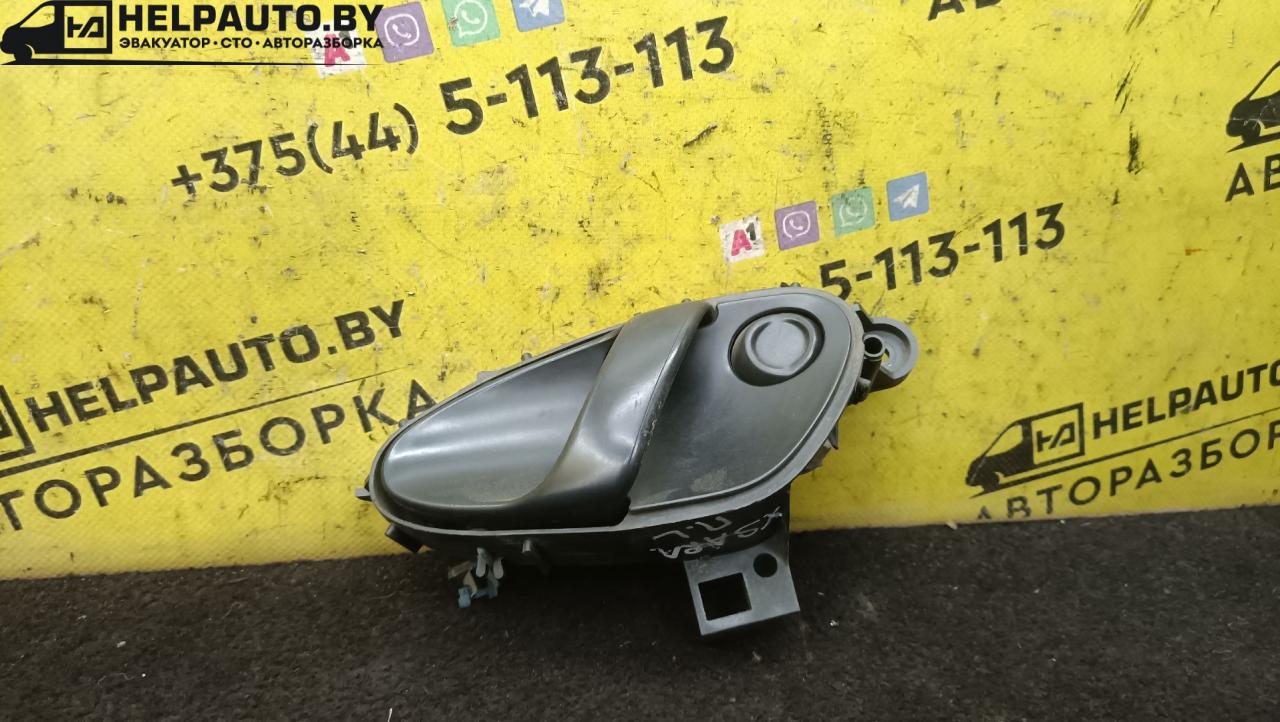 ручка внутренняя передняя левая Citroen Xsara 1 поколение 1999, 1.9 л., дизель, МКПП, серебро, универсал, передний привод - фото №1