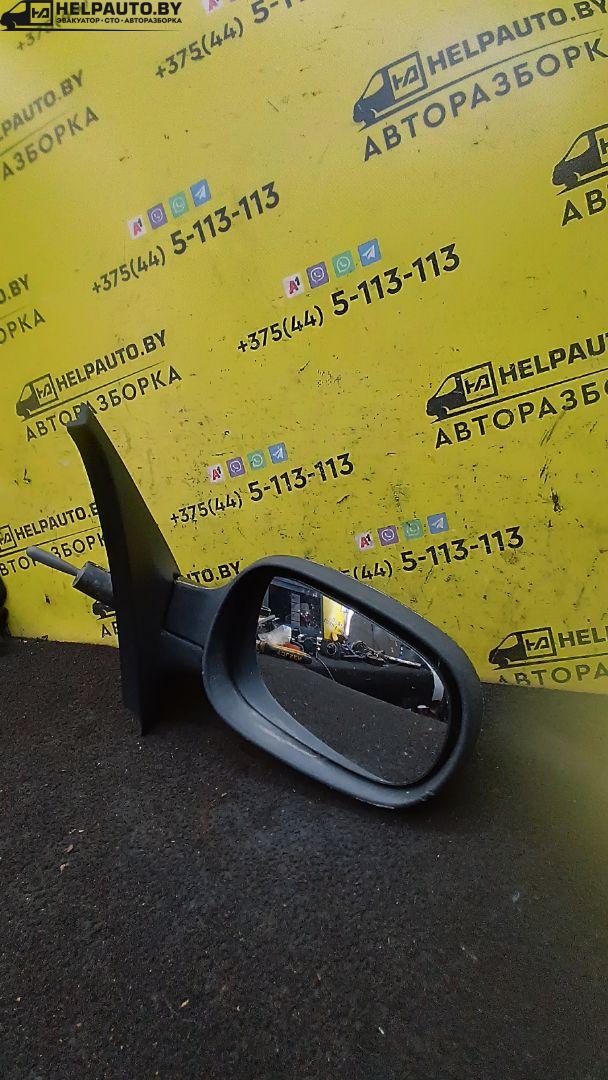 зеркало наружное правое Renault Clio 2 поколение 2000, 1.4 л., бензин, МКПП, серебро, хетчбэк 3 дв., передний привод - фото №1