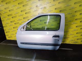 замок двери передней левой Renault Clio 2 поколение 2000, 1.4 л., бензин, МКПП, серебро, хетчбэк 3 дв., передний привод