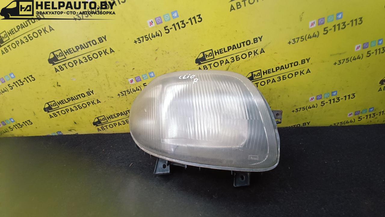 фара правая Renault Clio 2 поколение 2000, 1.4 л., бензин, МКПП, серебро, хетчбэк 3 дв., передний привод - фото №1