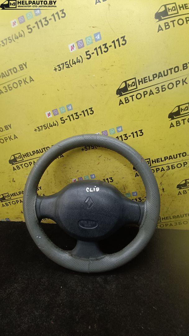 руль Renault Clio 2 поколение 2000, 1.4 л., бензин, МКПП, серебро, хетчбэк 3 дв., передний привод - фото №1