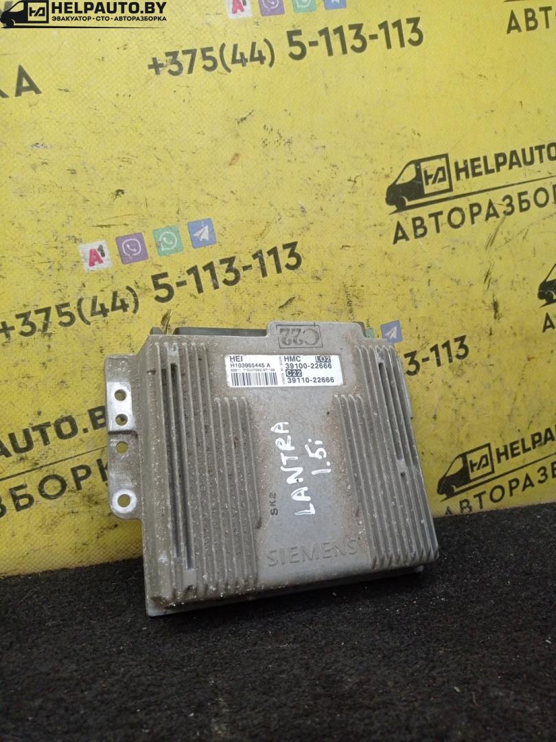 блок управления двигателем Hyundai Lantra J2 1997, 1.5 л., G4EK, бензин, МКПП, бордовый, универсал, передний привод, HMC, HEI, H103955445A - фото №1