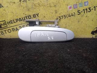 ручка наружная задняя правая Toyota Yaris P1 2001, 1.0 л., 1SZ-FE, бензин, МКПП, серебро, хетчбэк 5 дв., передний привод