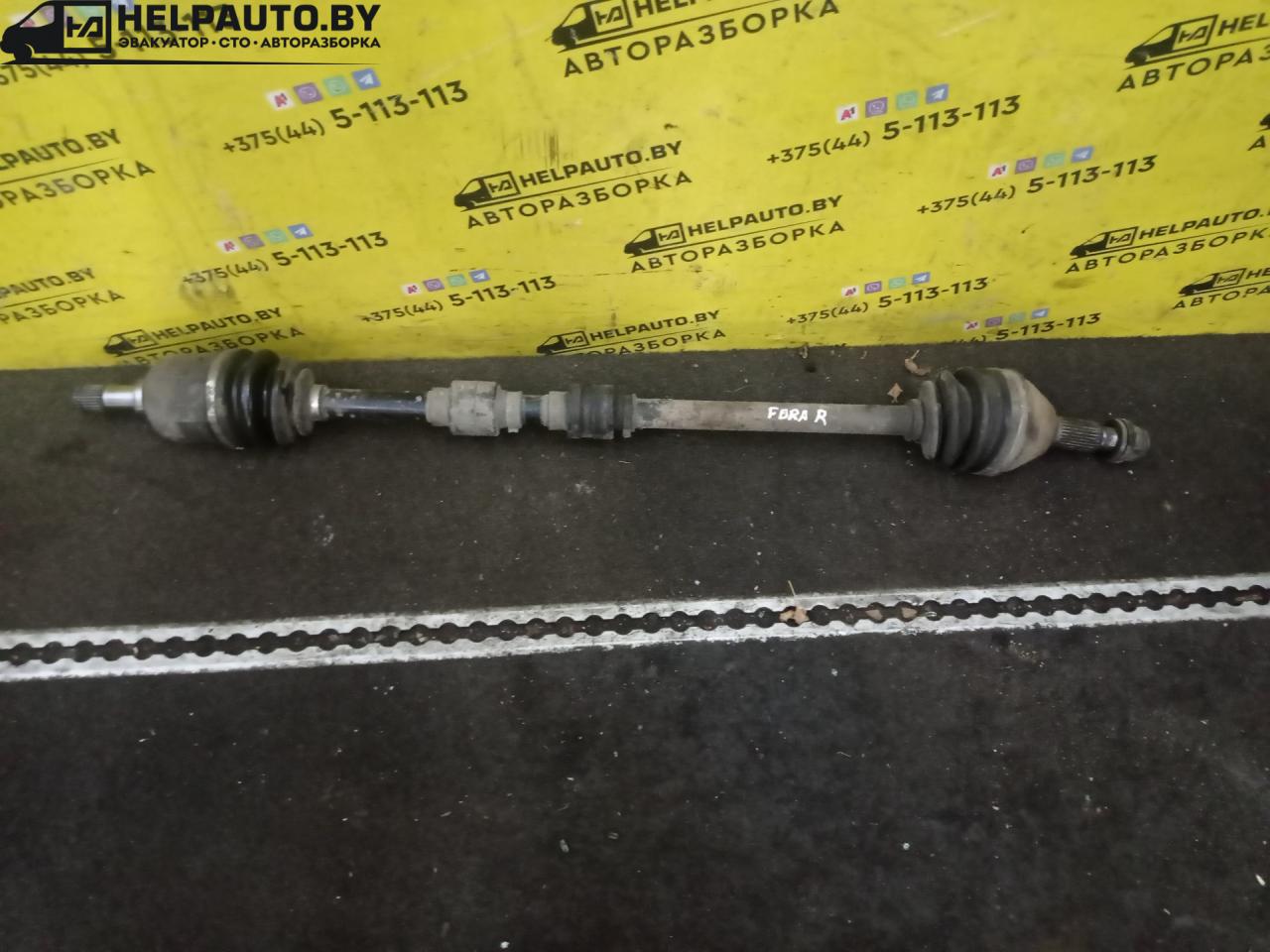 полуось передняя правая (приводной вал, ШРУС) Chery Fora 1 поколение 2009, 2.0 л., SQR484F, бензин, 5МКПП, черный, передний привод - фото №1