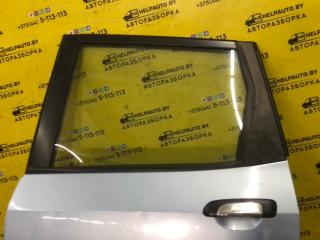 дверь задняя левая Honda Jazz 1 поколение 2002, 1.3 л., L13B, бензин, МКПП, голубой, хетчбэк 5 дв., передний привод