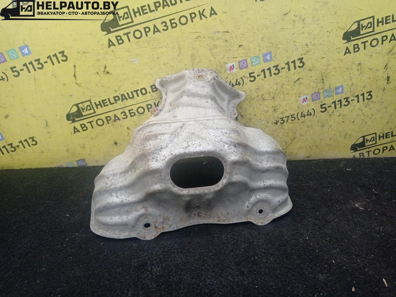 защита (экран) выпускного коллектора Honda Jazz 1 поколение 2002, 1.3 л., L13B, бензин, МКПП, голубой, хетчбэк 5 дв., передний привод - фото №1