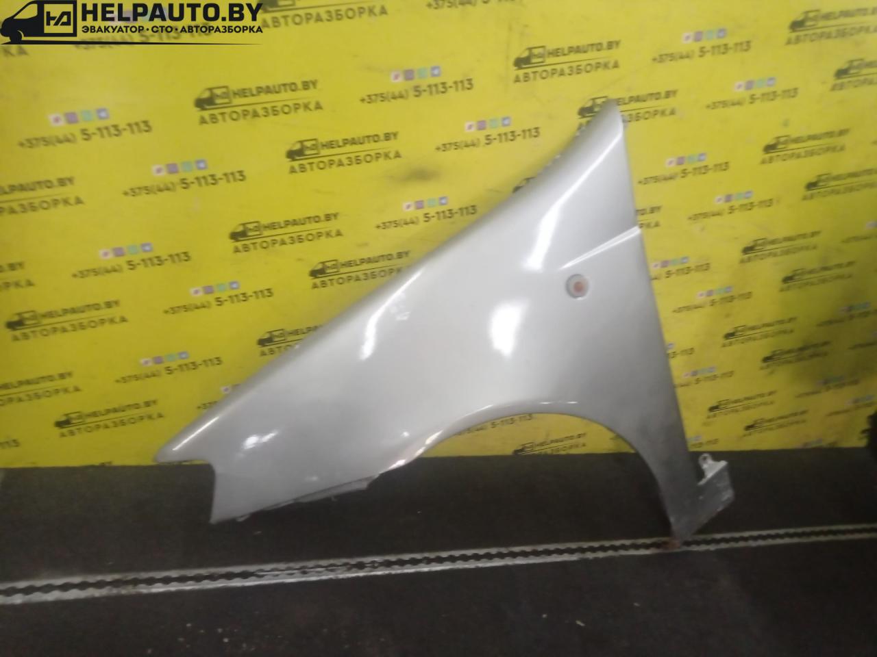 крыло переднее левое Fiat Punto 2 поколение 2002, 1.8 л., 188 A6.000, бензин, МКПП, серый, хетчбэк 3 дв., передний привод - фото №1