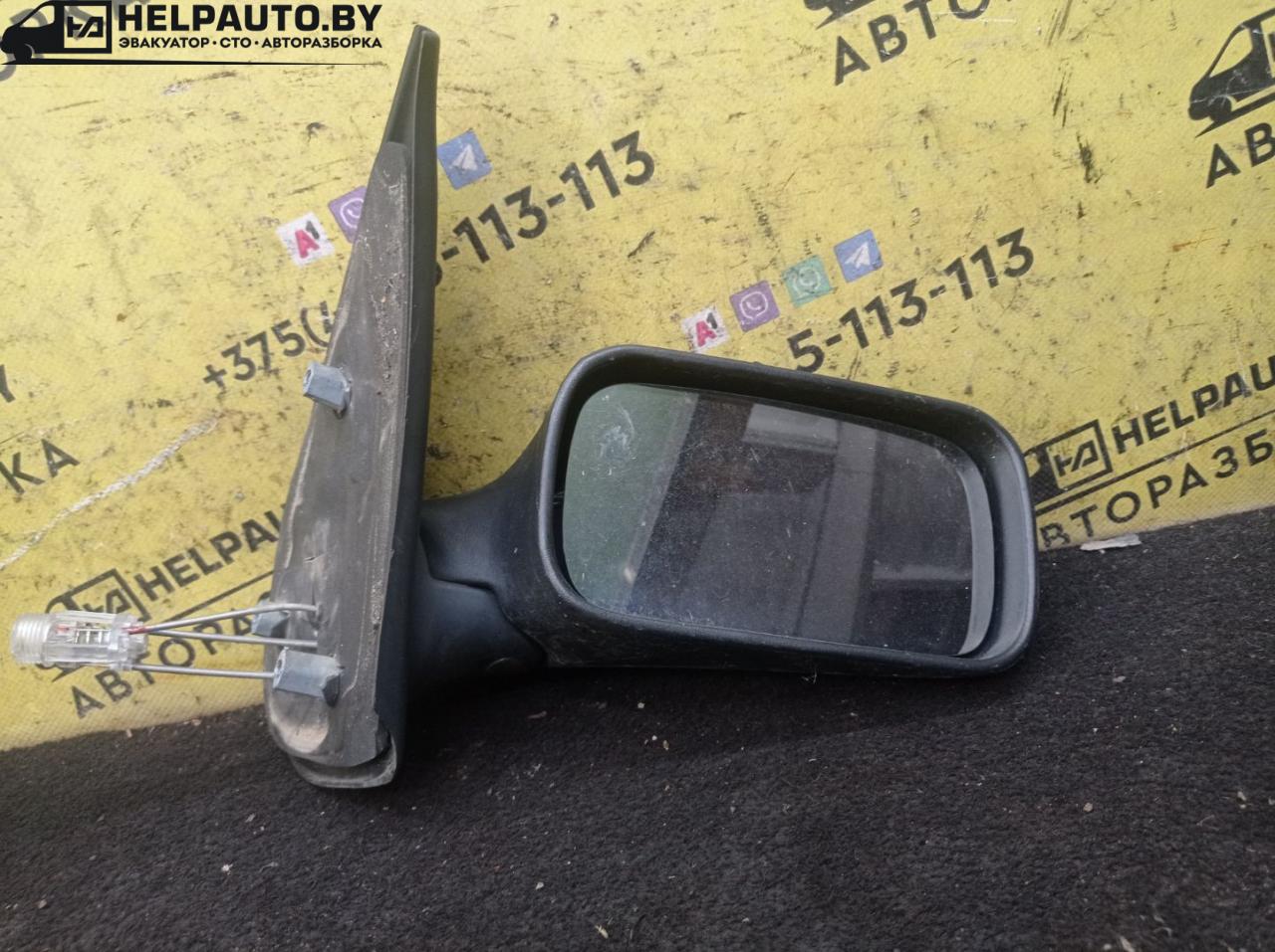 зеркало наружное правое Fiat Palio 1 поколение 1998, 1.2 л., бензин, МКПП, черный, универсал, передний привод - фото №1