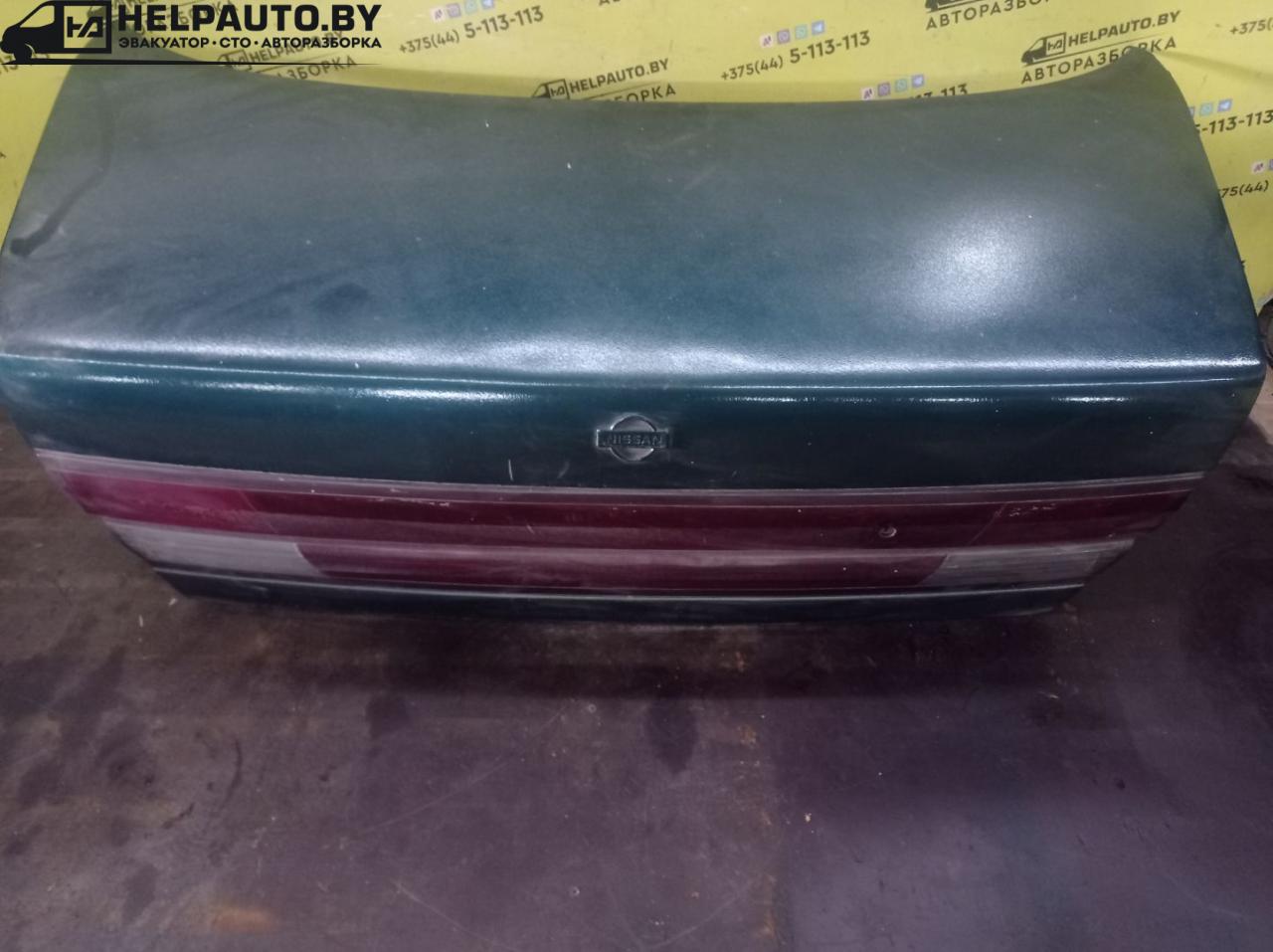 крышка багажника (дверь 3-5) Nissan Maxima A32 1997, 2.0 л., VQ20DE, бензин, 5МКПП, зеленый, седан, передний привод - фото №1