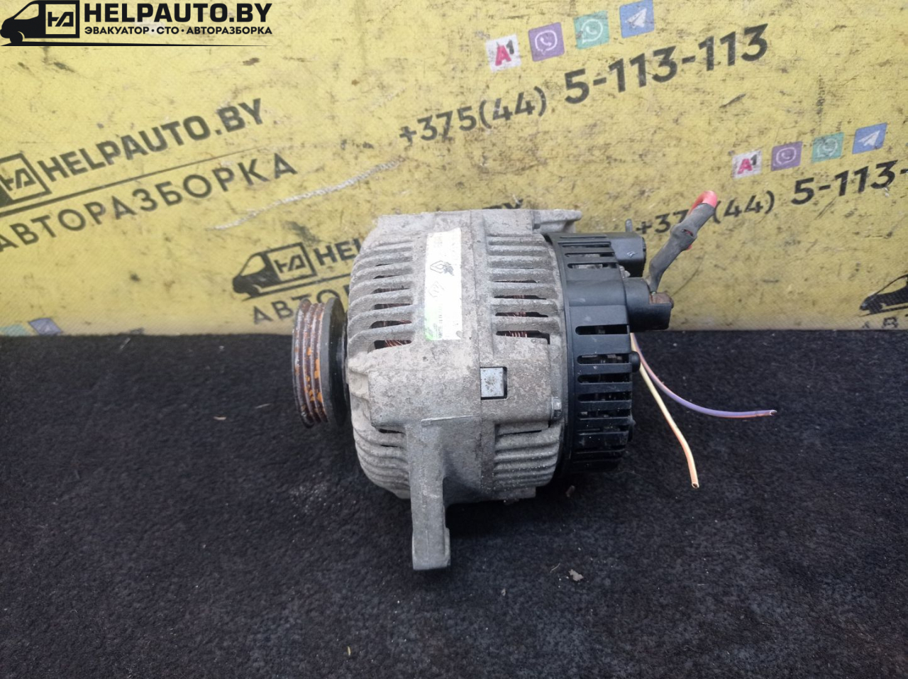 генератор Renault Scenic 1 поколение 1997, 1.6 л., K7M 702, бензин, МКПП, синий, минивэн, передний привод - фото №1