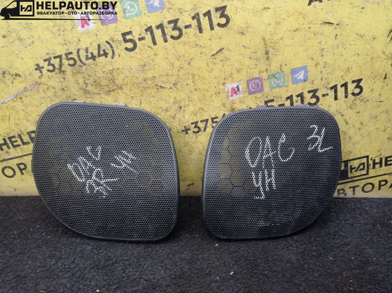 Накладка (сетка) динамика Opel Astra G 1998, 1.6 л., X 16 XEL, бензин, МКПП, зеленый, универсал - фото №1