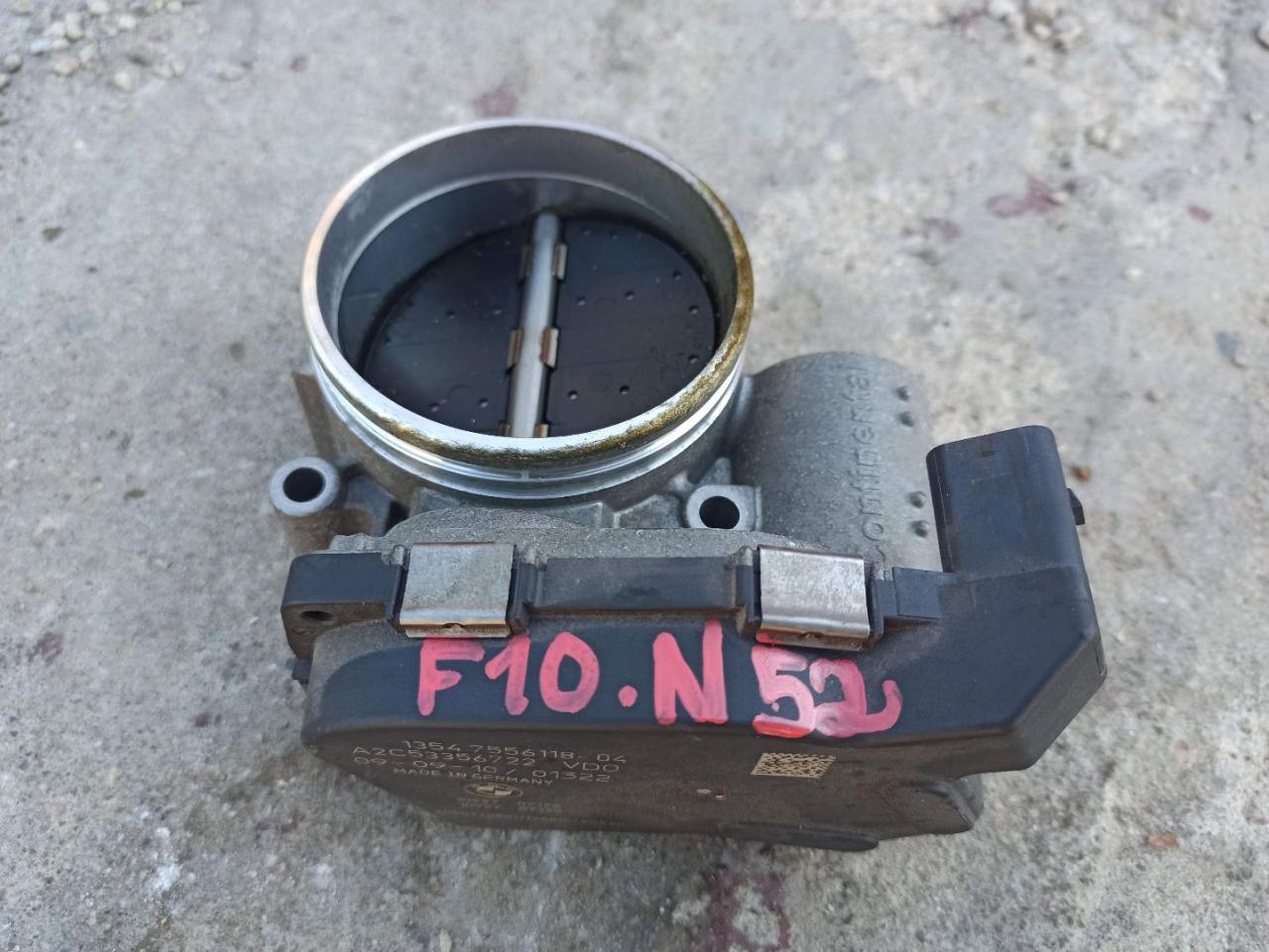 заслонка дроссельная BMW 5 серия F07/F10/F11 2011, 2.5 л., N52 B25 AF, бензин, 7556118 - фото №1