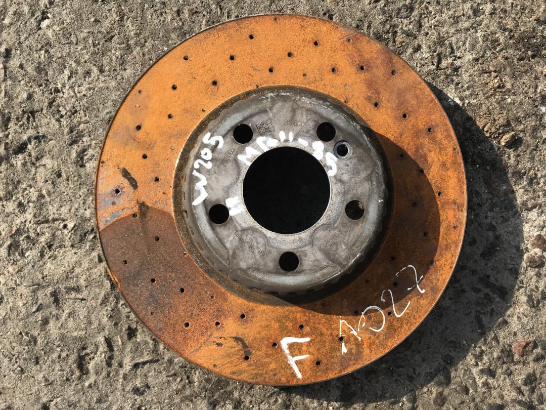 диск тормозной передний Mercedes-Benz C-Класс W205/S205/C205 2015, 2.1 л., OM 651.921, дизель, АКПП, универсал - фото №1