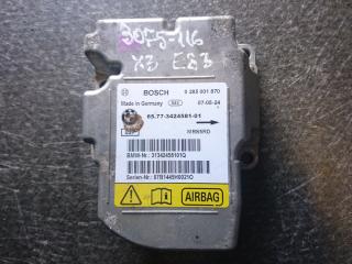 блок AirBag BMW X3 E83 [рестайлинг] 2007, 3.0 л., N52 B30 A, бензин, АКПП, черный, внедорожник 5 дв., 65773424581