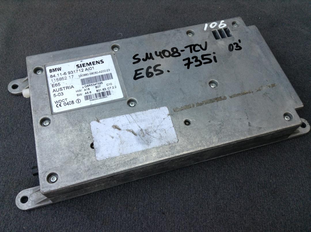 Блок управления телематика BMW 7 серия E65/E66/E67 2003, 3.6 л., N62 B36 A, бензин, АКПП, седан, 6931712 - фото №1