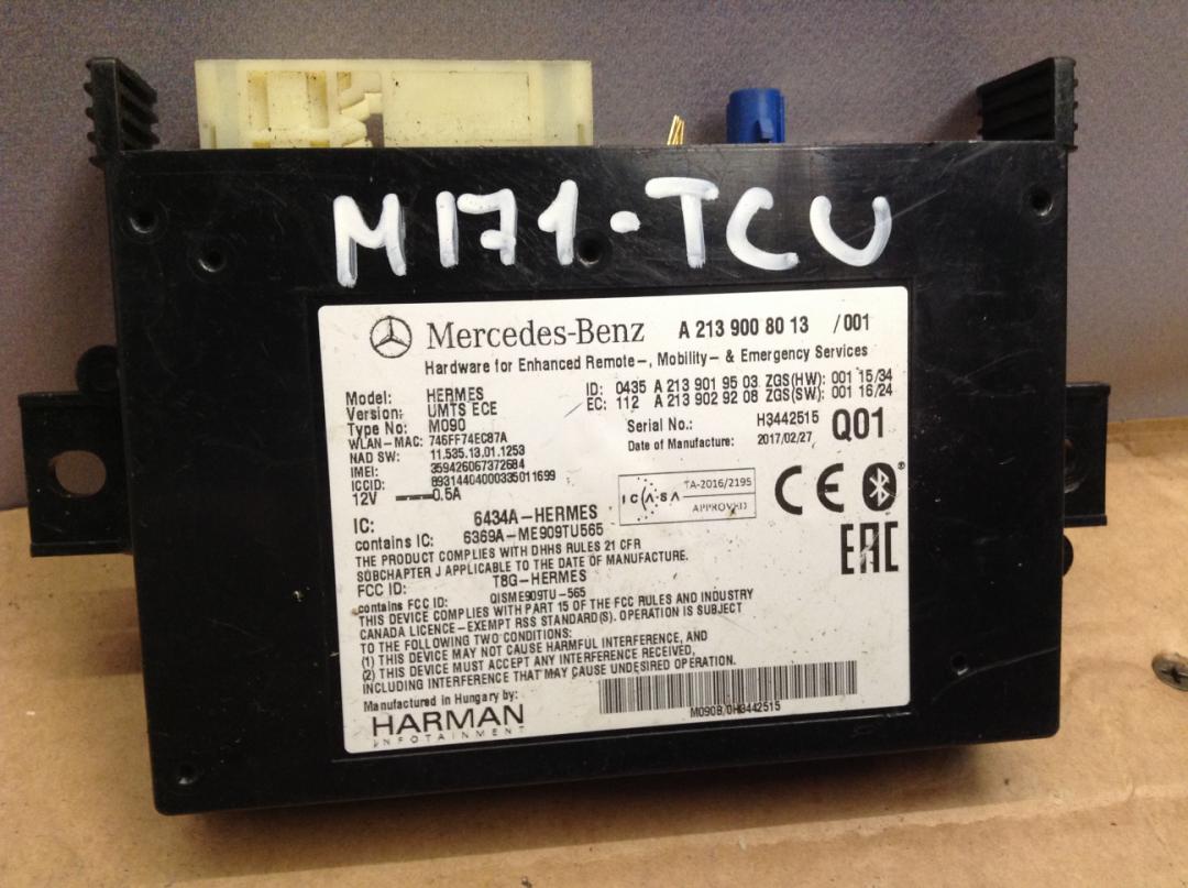 Блок управления телематика Mercedes-Benz S-Класс W222/C217/A217 2015, 3.0 л., OM 642.861, дизель, АКПП, седан, A2139008013 - фото №1