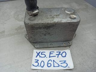 теплообменник масляного фильтра BMW X5 E70 2008, 3.0 л., M57 D30 (306D3), дизель