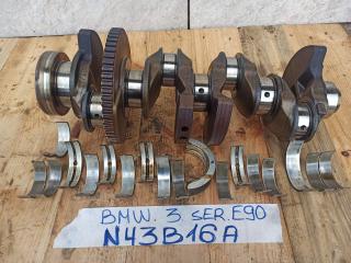 коленвал BMW 3 серия E90/E91 [рестайлинг] 2009, 1.6 л., N43 B16 A, бензин, 1439948, 1439949, 1439950
