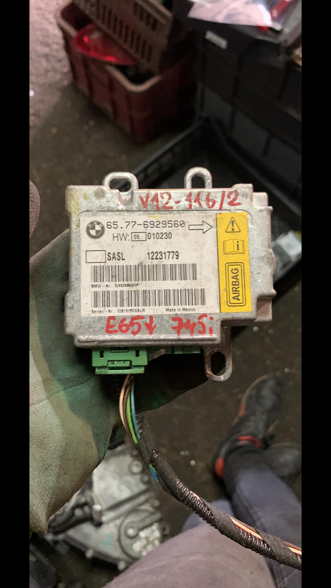 блок AirBag BMW 7 серия E65/E66/E67 2003, 65776929560, 6929560 - фото №1
