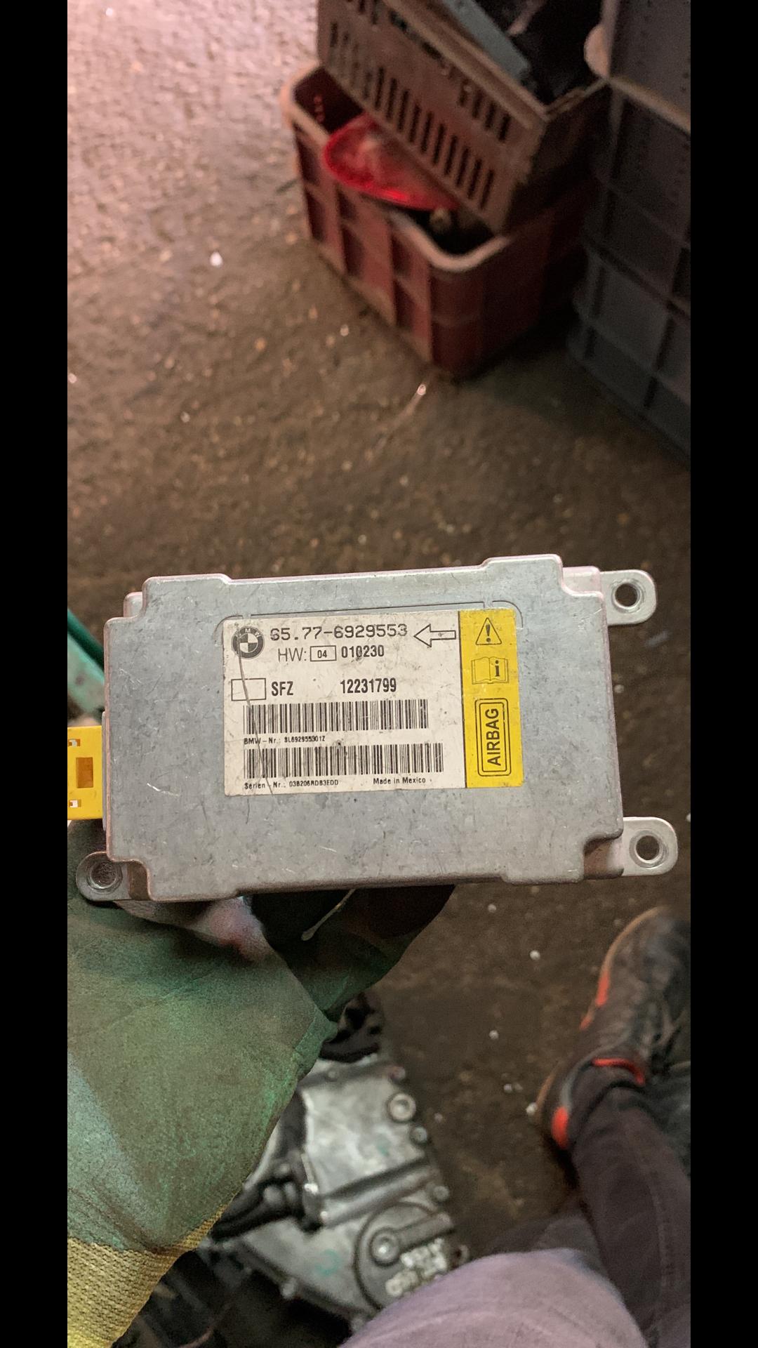 блок AirBag BMW 7 серия E65/E66/E67 2003, 6929553, 65776929553 - фото №1
